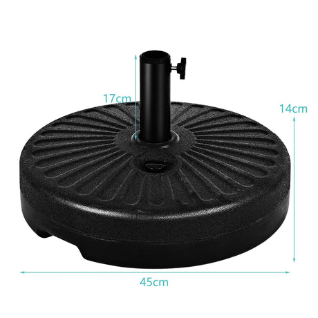 20 Inch Round 23L Water Filled Umbrella Base