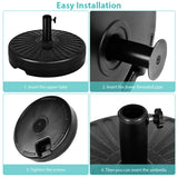 20 Inch Round 23L Water Filled Umbrella Base