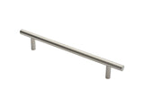 19MM DIA. T BAR PULL HANDLE - 300MM C/C - BOLT THROUGH FIXING_x005F
 - SATIN STAINLESS STEEL - EACH