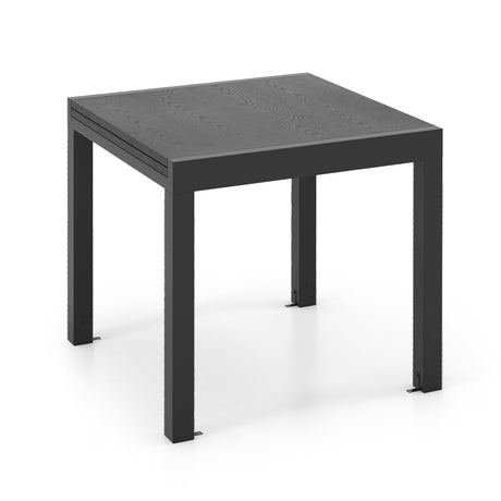 31.5 inches-63 inches Adjustable Patio Expandable Dining Table for 4-6 Person-Gray