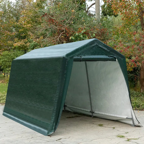 2.5M x 4.2M Patio Storage Shelter with Waterproof Ripstop Cover-Green