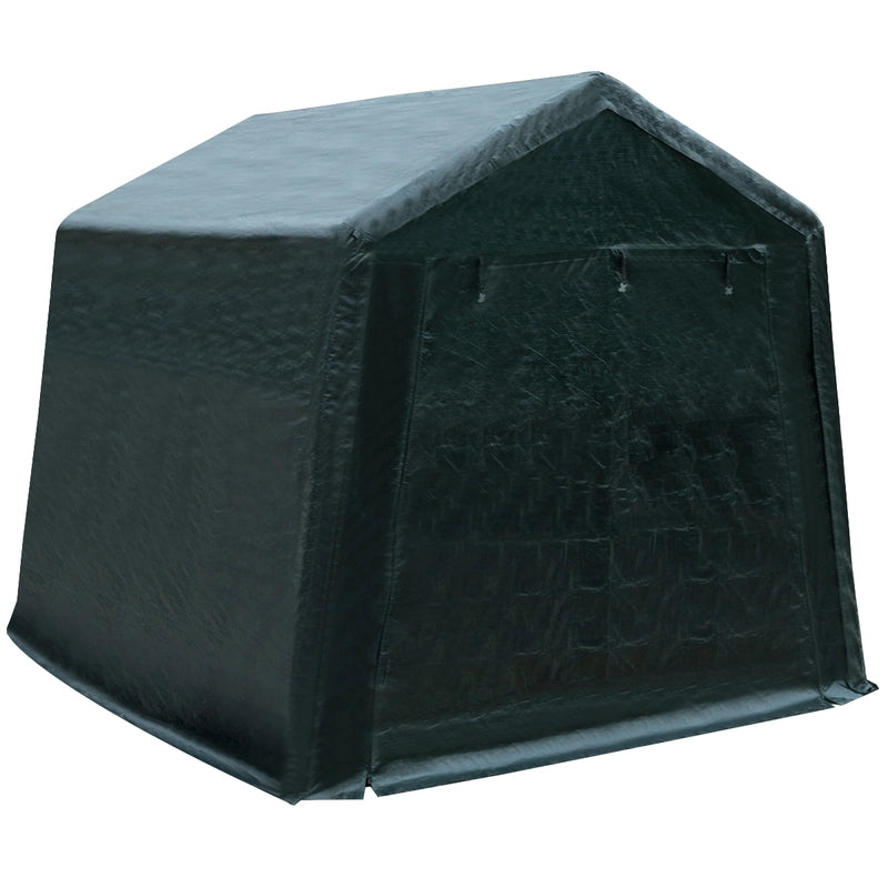 2.5M x 4.2M Patio Storage Shelter with Waterproof Ripstop Cover-Green