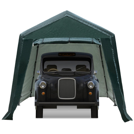 2.5M x 4.2M Patio Storage Shelter with Waterproof Ripstop Cover-Green
