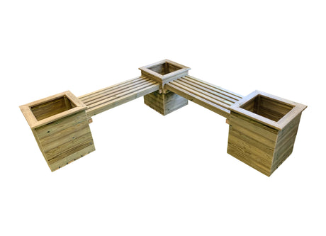CORNER PLANTER BENCH