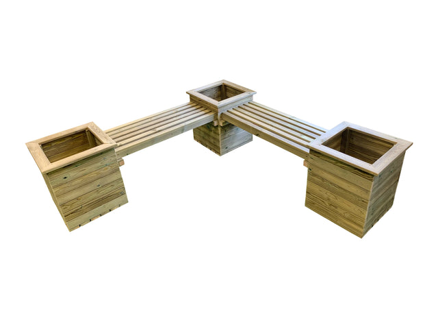 CORNER PLANTER BENCH