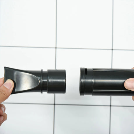 PawHut Dog Hair Dryer Pet Grooming Blaster Dryer Blower Adjustable Temperature Speed with 2.1M Flexible Hose 3 Nozzles - Black