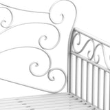 Outsunny Heavy-Duty Garden Bench-White