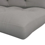 Outsunny Seat and Back Padded Pallet Cushion Set - Light Grey
