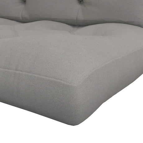 Outsunny Seat and Back Padded Pallet Cushion Set - Light Grey
