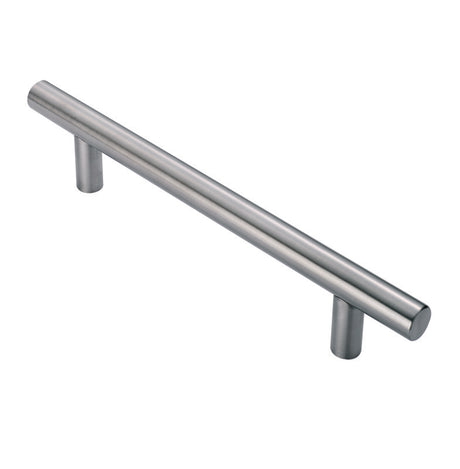 25MM DIA. T BAR PULL HANDLE - 300MM C/C - BOLT THROUGH FIXING_x005F
 - SATIN STAINLESS STEEL - EACH
