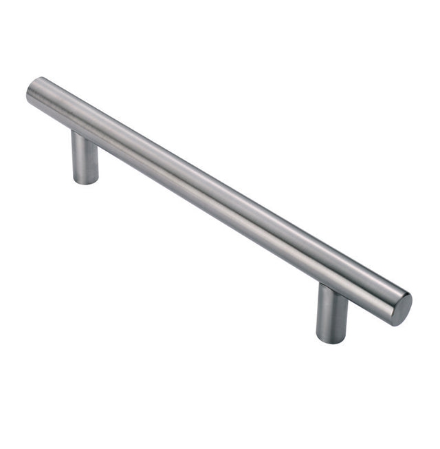 25MM DIA. T BAR PULL HANDLE - 300MM C/C - BOLT THROUGH FIXING_x005F
 - SATIN STAINLESS STEEL - EACH