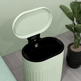 HOMCOM 20L Metal Kitchen Bin, with Soft-Close Lid - Light Green