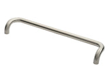 30MM DIA. CRANKED PULL HANDLE - 600MM C/C - BOLT THROUGH FIXING_x005F
 - SATIN STAINLESS STEEL - EACH