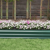 Outsunny 60 x 240cm Galvanised Steel Planter, with Open Bottom
