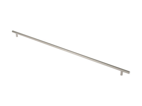 30MM DIA. T BAR PULL HANDLE - 1630MM C/C - BOLT THROUGH FIXING_x005F
 - SATIN STAINLESS STEEL - EACH