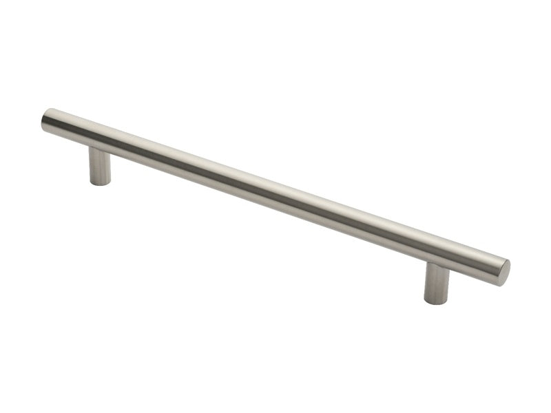 30MM DIA. T BAR PULL HANDLE - 450MM C/C - BOLT THROUGH FIXING_x005F
 - SATIN STAINLESS STEEL - EACH