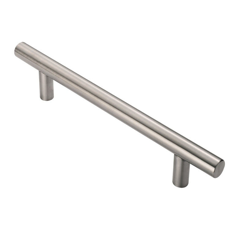30MM DIA. T BAR PULL HANDLE - 600MM C/C - BOLT THROUGH FIXING_x005F
 - SATIN STAINLESS STEEL - EACH