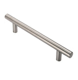 30MM DIA. T BAR PULL HANDLE - 600MM C/C - BOLT THROUGH FIXING_x005F
 - SATIN STAINLESS STEEL - EACH