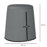 Outsunny 196 x 230 cm Hanging Egg Chair Protective Cover - Grey