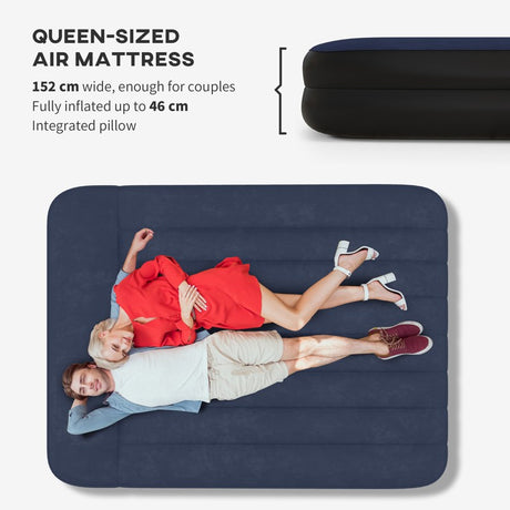 Outsunny King-Size Air Bed, with Built-in Electric Pump and Carry Bag