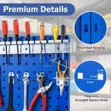 Wall-Mounted Pegboard Tool Organizing Kit with 28 PCS Hanging Accessories-Navy