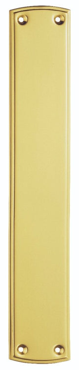 FINGER PLATE (ORNATE) - POLISHED BRASS - 382MM X 64MM - EACH