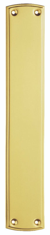FINGER PLATE (ORNATE) - POLISHED BRASS - 382MM X 64MM - EACH