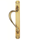 LAURIN - PULL HANDLE - (LEFT HAND) - POLISHED BRASS - 375MM X 45MM - EACH
