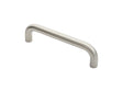 22MM DIA. D PULL HANDLE - 225MM C/C - BOLT THROUGH FIXING_x005F
 - SATIN STAINLESS STEEL - EACH