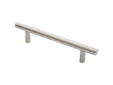 22MM DIA. T BAR PULL HANDLE - 225MM C/C - BOLT THROUGH FIXING_x005F
 - SATIN STAINLESS STEEL - EACH