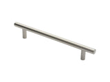 22MM DIA. T BAR PULL HANDLE - 300MM C/C - BOLT THROUGH FIXING_x005F
 - SATIN STAINLESS STEEL - EACH