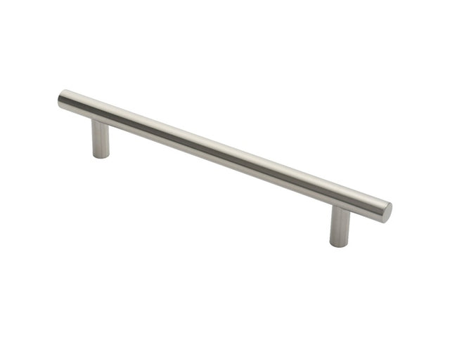 22MM DIA. T BAR PULL HANDLE - 300MM C/C - BOLT THROUGH FIXING_x005F
 - SATIN STAINLESS STEEL - EACH