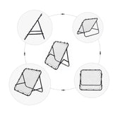 HOMCOM Adjustable Rebounder Net Kickback Target Goal for Teens Adults Training, Black