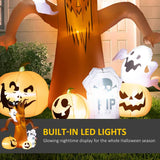 Outsunny 7.9ft Light-Up Halloween Tree Inflatable