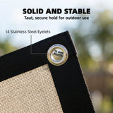 Outsunny Sun Shade Sail UV Protection Canopy with Stainless Steel Eyelets for Patio Garden 3 x 3.6 m Beige