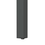 Outsunny Aluminium Garden Table for 6-8, 246 cm Extending Outdoor Dining Table Rectangle for Patio, Balcony - Charcoal Grey