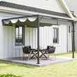 Outsunny 3 x 3 m Pergola, with Sliding Canopy - Grey