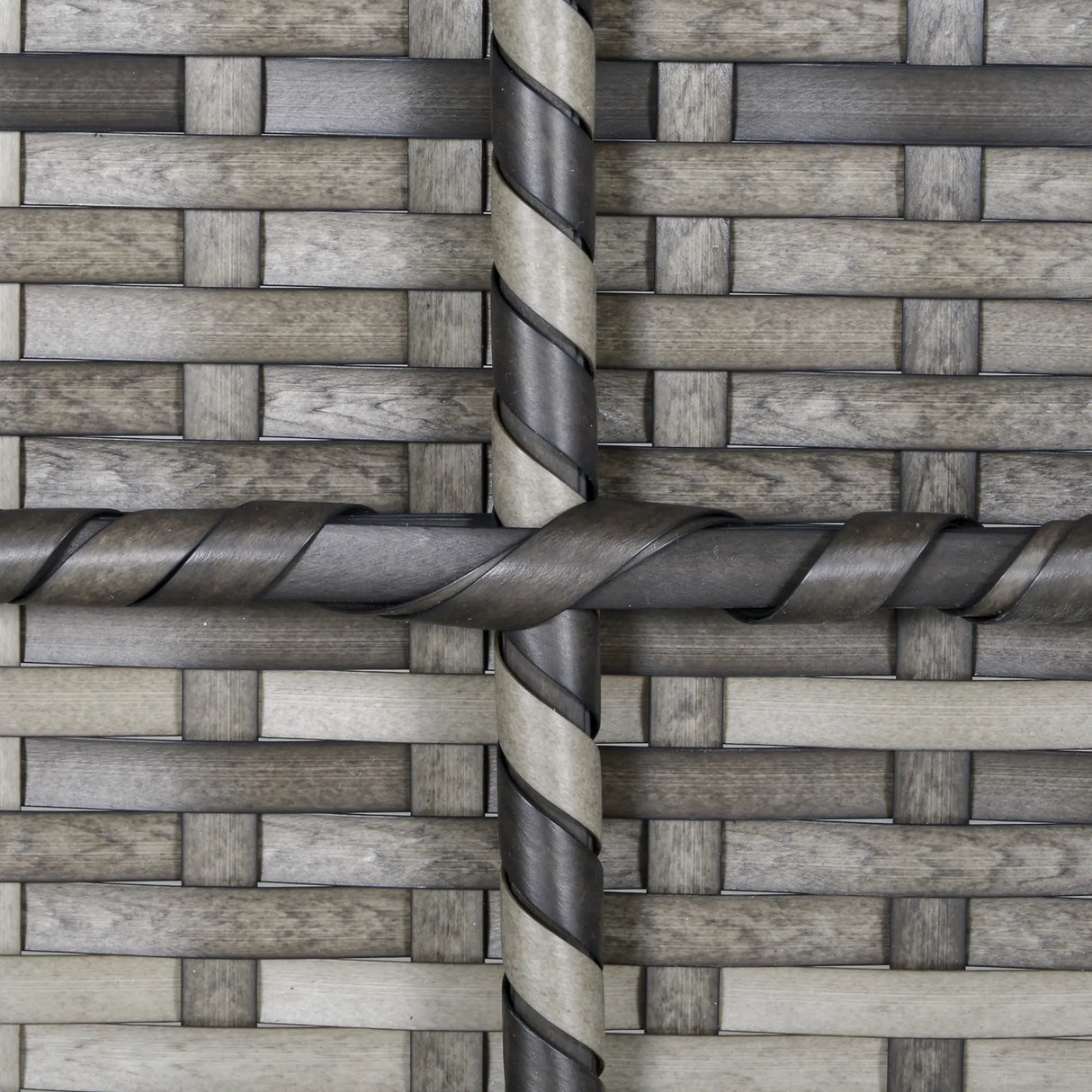 Outsunny Outdoor PE Rattan Corner Sofa, Garden Wicker Furniture Single Sofa Chair w/ Cushions, Deep Grey