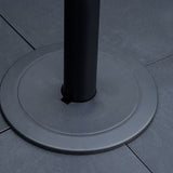 Outsunny Set of 4 Parasol Base Weights, Sand Filled Umbrella Base for Banana Hanging and Cantilever Umbrella Parasol Up to 80kg, Black