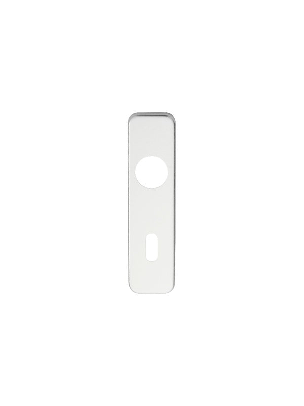57MM C/C LOCK PLATE (PAIR) - SATIN ANODISED ALUMINIUM - PAIR