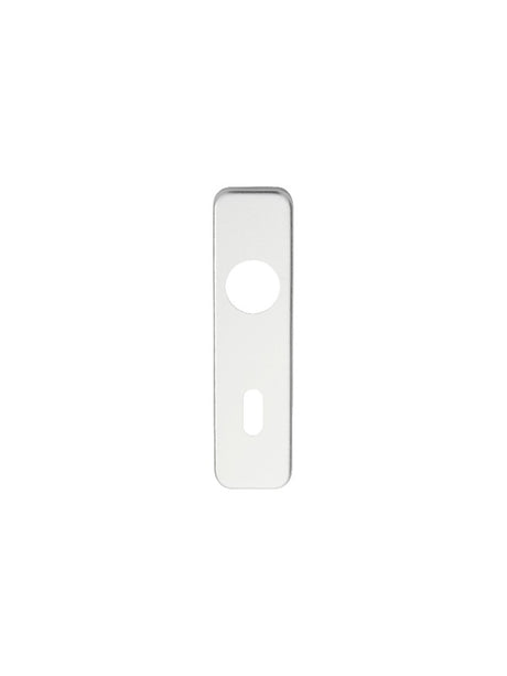 57MM C/C LOCK PLATE (PAIR) - SATIN ANODISED ALUMINIUM - PAIR