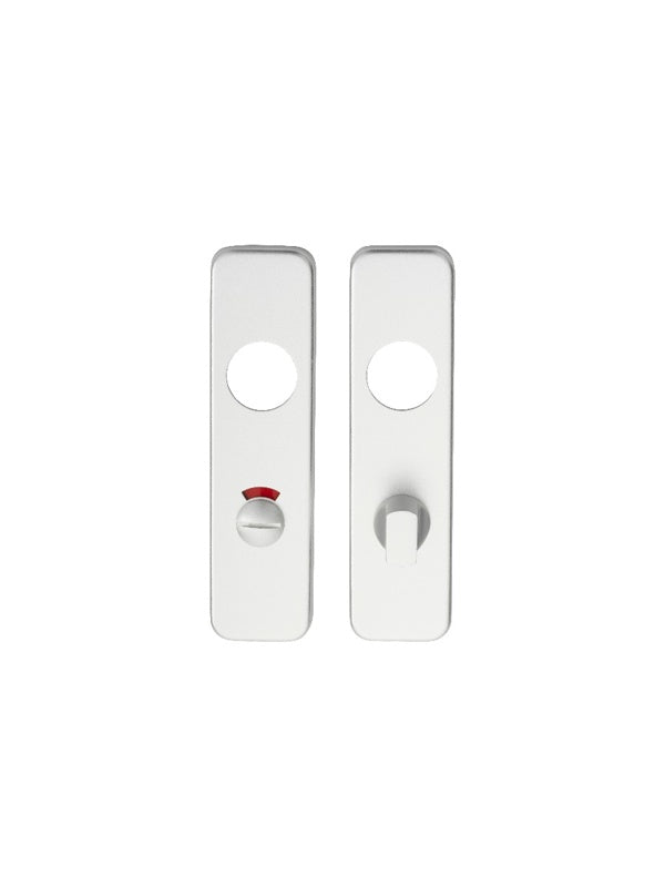 57MM C/C BATHROOM PLATE (PAIR) - SATIN ANODISED ALUMINIUM - PAIR