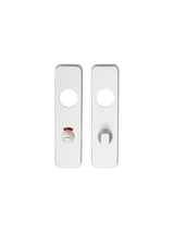 57MM C/C BATHROOM PLATE (PAIR) - SATIN ANODISED ALUMINIUM - PAIR