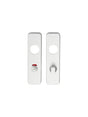 57MM C/C BATHROOM PLATE (PAIR) - SATIN ANODISED ALUMINIUM - PAIR