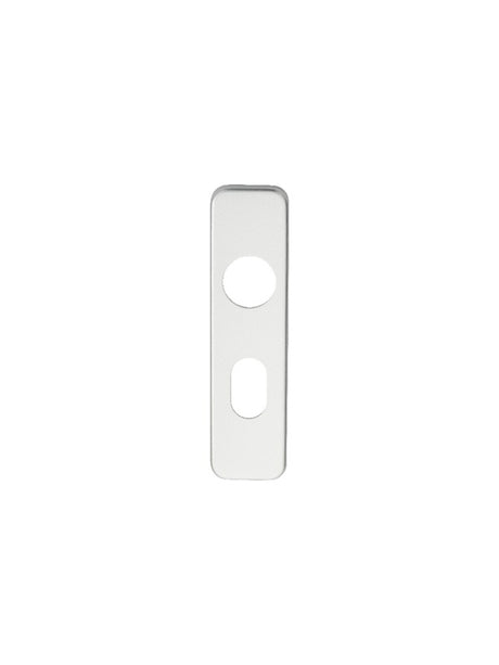 48.5MM C/C OVAL PLATE (PAIR) - SATIN ANODISED ALUMINIUM - PAIR