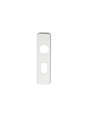 48.5MM C/C OVAL PLATE (PAIR) - SATIN ANODISED ALUMINIUM - PAIR