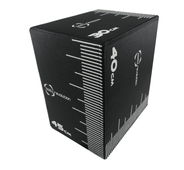 Body Revolution Plyo Box  High-Density Foam with Non-Slip PVC Coating, 3 Size Options (Small, Medium, Large) for Plyometric and HIIT Workouts  Small