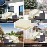 Outsunny 600D Oxford Cloth Furniture Cover 3 Seat Rattan Chair Protector Large Garden Patio Outdoor Waterproof L152 x W87 x H58-79cm