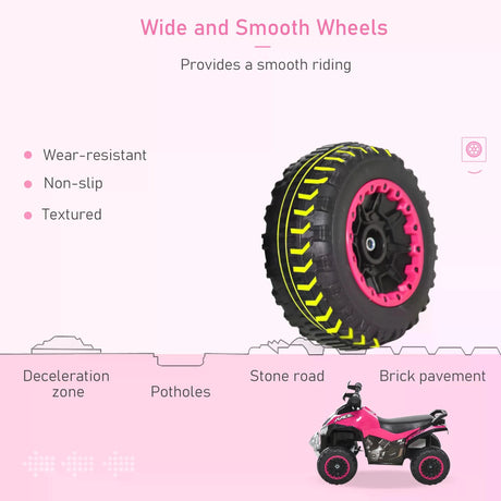 HOMCOM Ride on Toy for Kids 4 Wheel Foot-to-Floor Sliding Walking Car Toy Motorcycle Baby Walker Toddler Toys for for 18-36 Months Boys and Girls