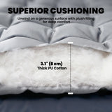 Outsunny Sleeping Mat, Foldable Camping Mattress Pad with Elastic Straps, Light Grey